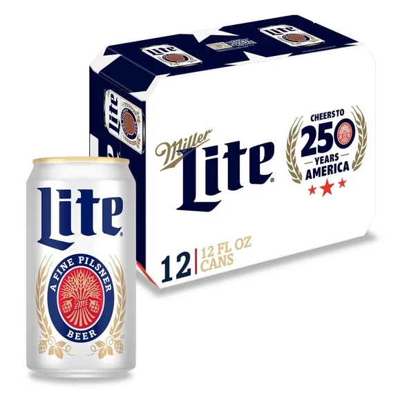 Miller Lite 12 pack cans