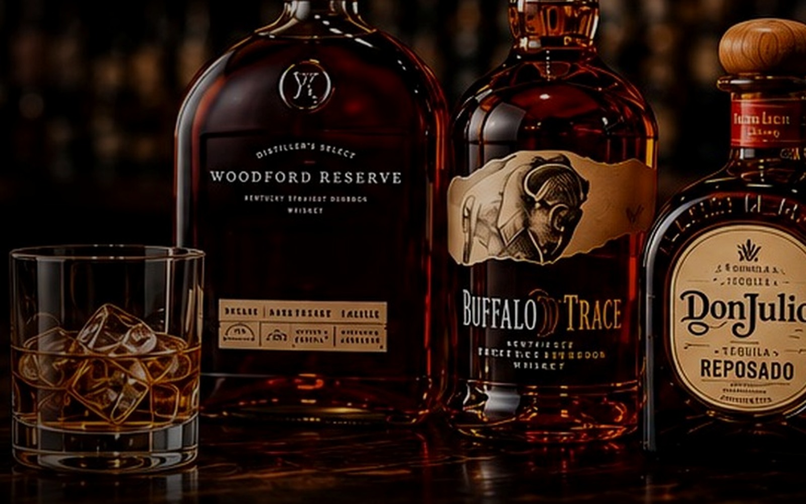 Whiskey bottles